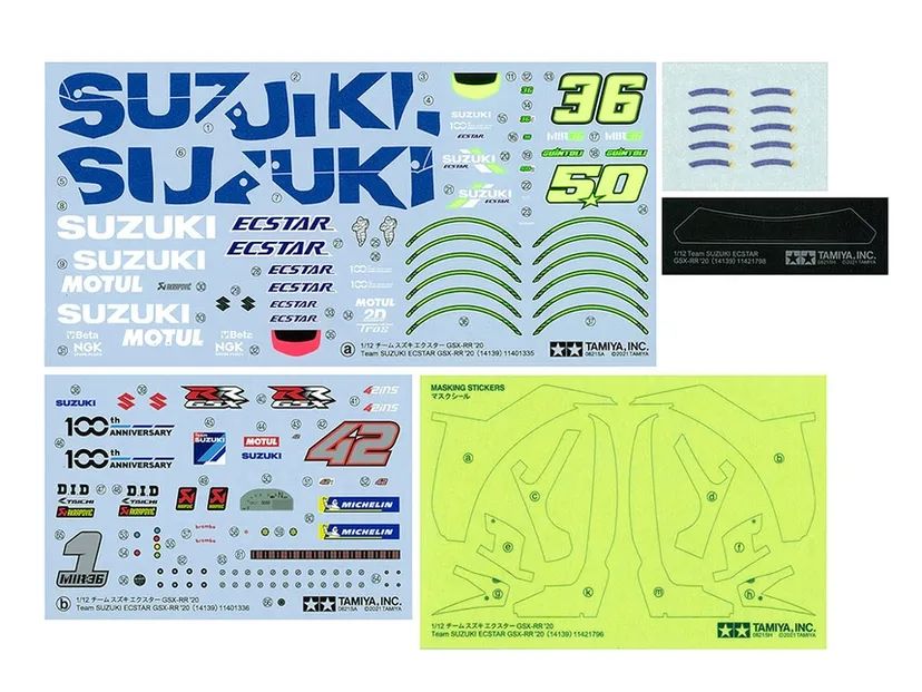 Suzuki Ecstar GSX-RR '20 1/12 Kit di Montaggio Tamiya - 14139