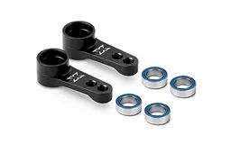 Alu Dual Servo Saver Arm Black + Ball-Bearings (2) - 302525-K
