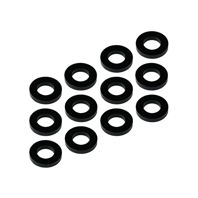 1up Racing 3x6x1mm Precision Aluminum Shims Black (12pcs)