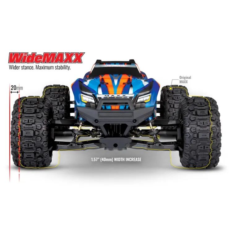 WIDE MAXX VXL 4S Brushless Traxxas Giallo