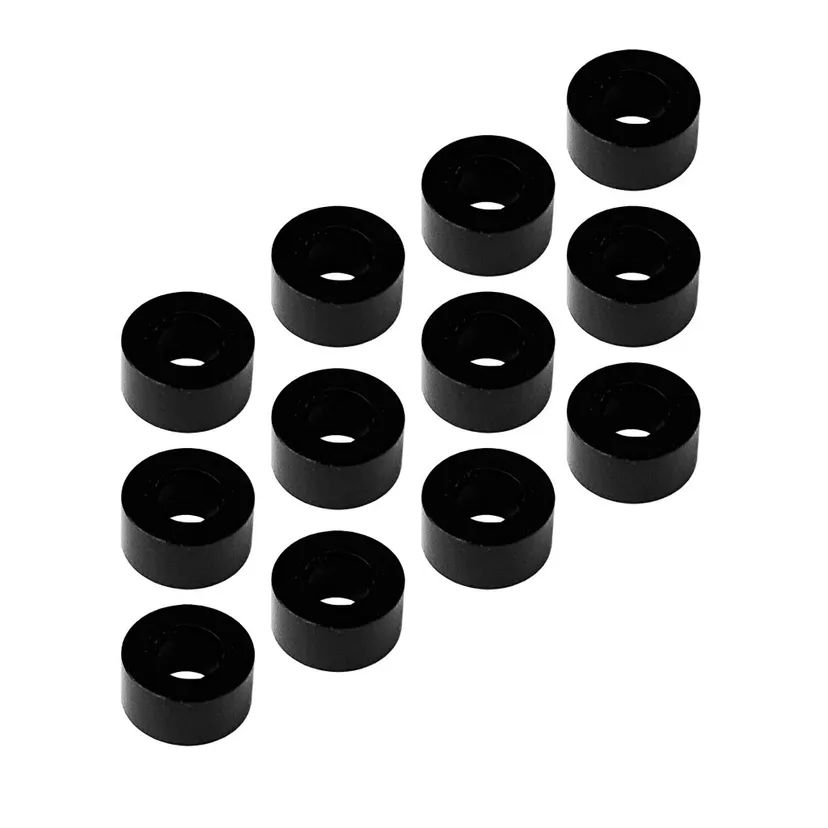 1up Racing 3x6x3mm Precision Aluminum Shims Black (12pcs)