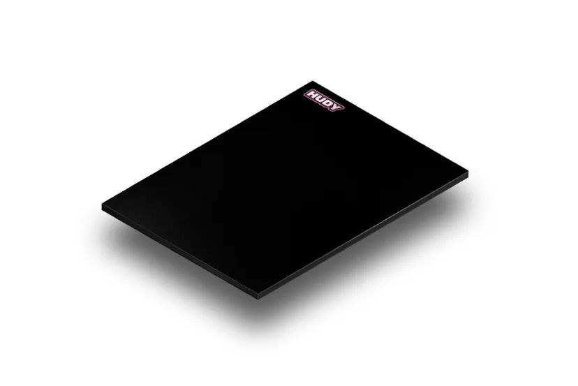 Hudy Flat Set-Up Board 1/10 & 1/12 On-Road Lightweight Black