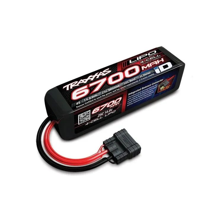 Batteria Lipo 4S 6700mah 14.8V ID Traxxas - 2890X
