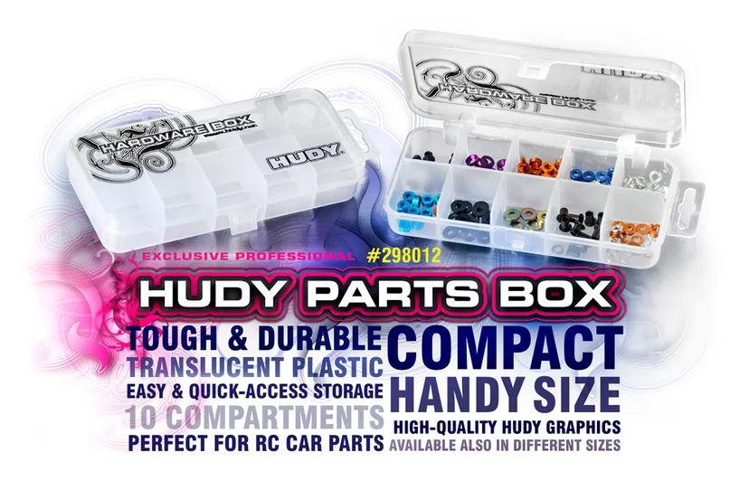 HUDY Parts Box 10-Compartments 132 x 62mm