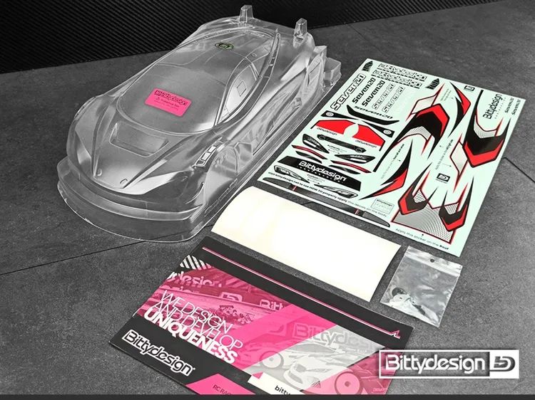 Carrozzeria 1/10 GT Seven20 Bittydesign 190mm Trasparente