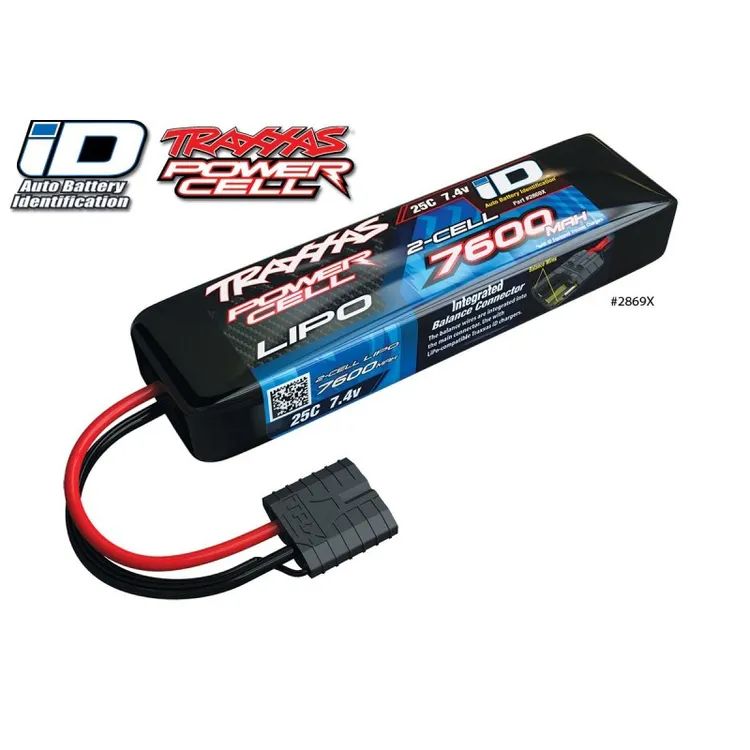 Batteria Lipo 7600mah 7.4V 2s 25c Power Cell Traxxas ID - 2869X