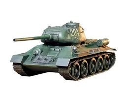 Russian T34/85 Med Tank 1/35 Kit di Montaggio Tamiya