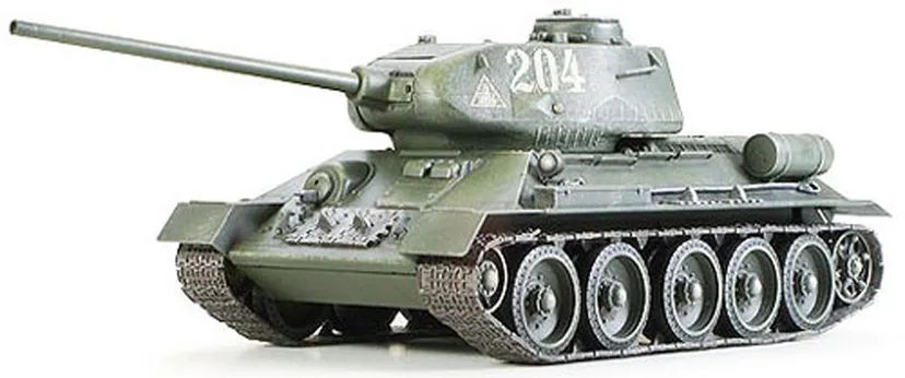 Russian T34/85 Med Tank 1/35 Kit di Montaggio Tamiya