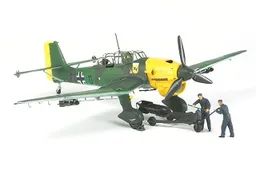 Junkers Ju87 B-2 Stuka W/Bomb Loading Set 1/48 Kit di Montaggio Tamiya - 37008