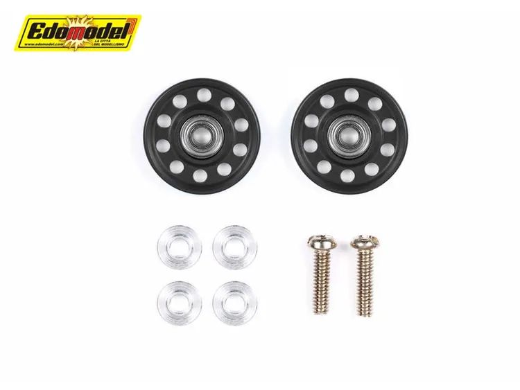 Rotelle in Alluminio Alleggerite 13mm Nere - 95499