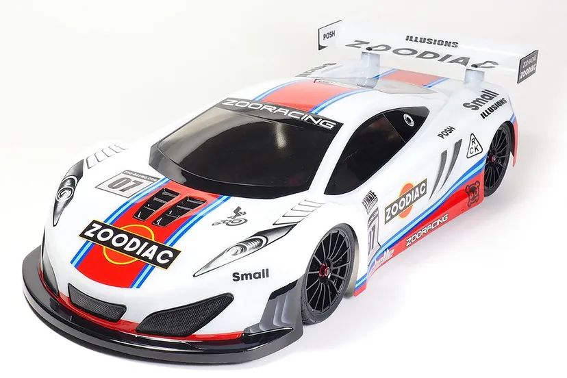Carrozzeria ZooDiac Standard GT Body 190mm ZooRacing Trasparente