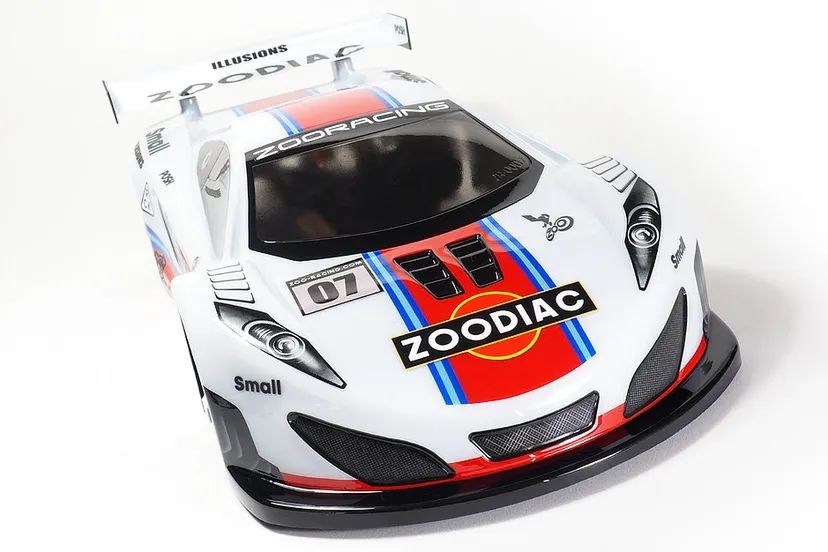 Carrozzeria ZooDiac Standard GT Body 190mm ZooRacing Trasparente