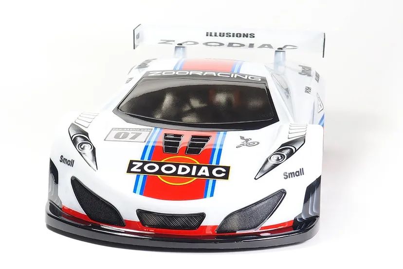 Carrozzeria ZooDiac Standard GT Body 190mm ZooRacing Trasparente