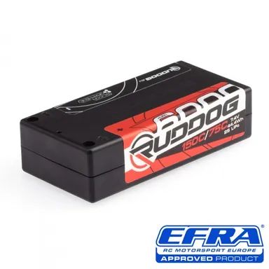 RUDDOG Racing 6000mAh 150C/75C 7.4V Short Stick Pack LiPo Battery