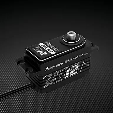 Power HD D12 Reverse Receiver Wire Low Profile (0.059s/12.5kg/7.4V) Coreless Servo