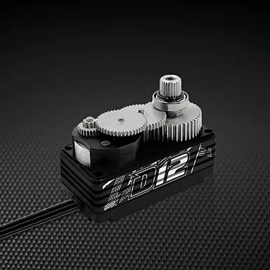 Power HD D12 Reverse Receiver Wire Low Profile (0.059s/12.5kg/7.4V) Coreless Servo