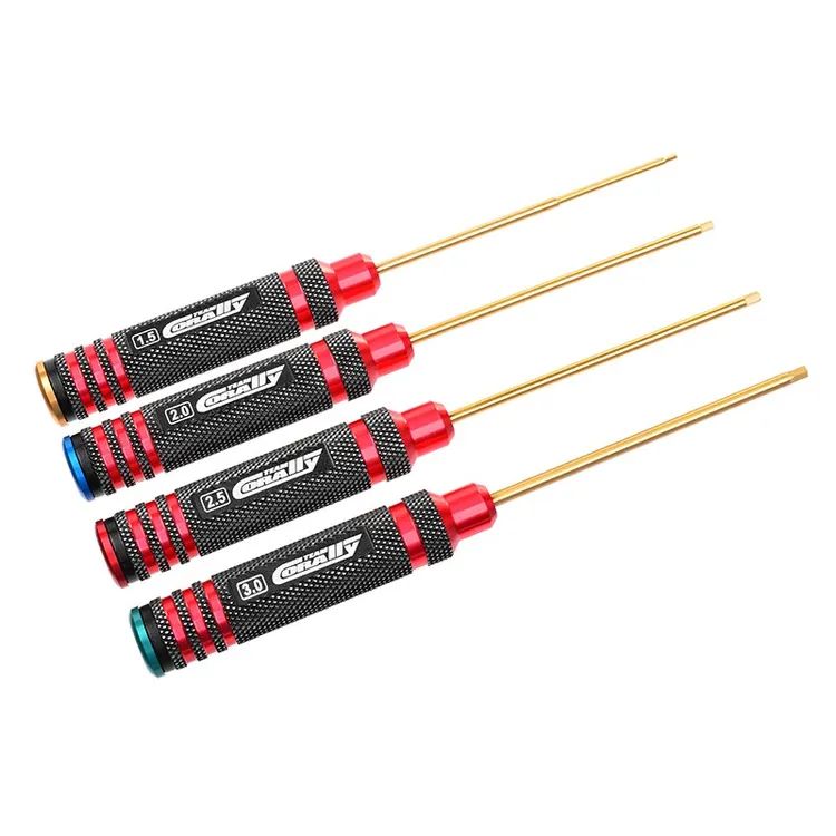 Set Cacciaviti Esagonali Pro Nut TI-NI Coated 1.0/2.0/2.5/3.0mm (4pz) Corally