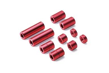 Spessori in Alluminio Rosso 12/6.7/6/3/1.5mm - 95388