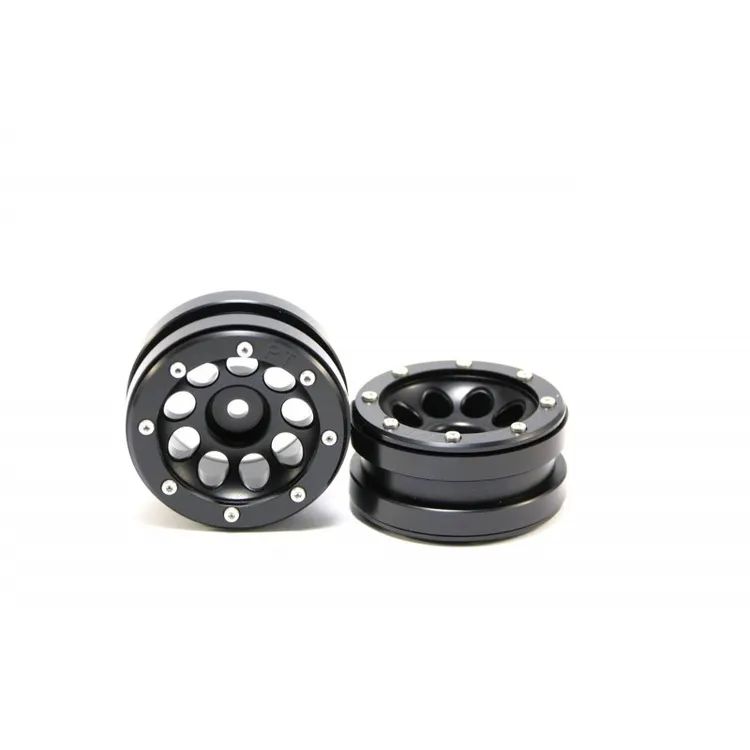 Cerchi in Alluminio Beadlock Wheels PT-Ecohole Black/Black 1.9'' (2 pcs)