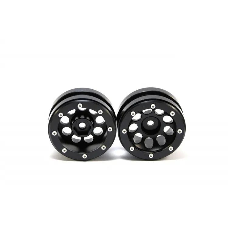 Cerchi in Alluminio Beadlock Wheels PT-Ecohole Black/Black 1.9'' (2 pcs)
