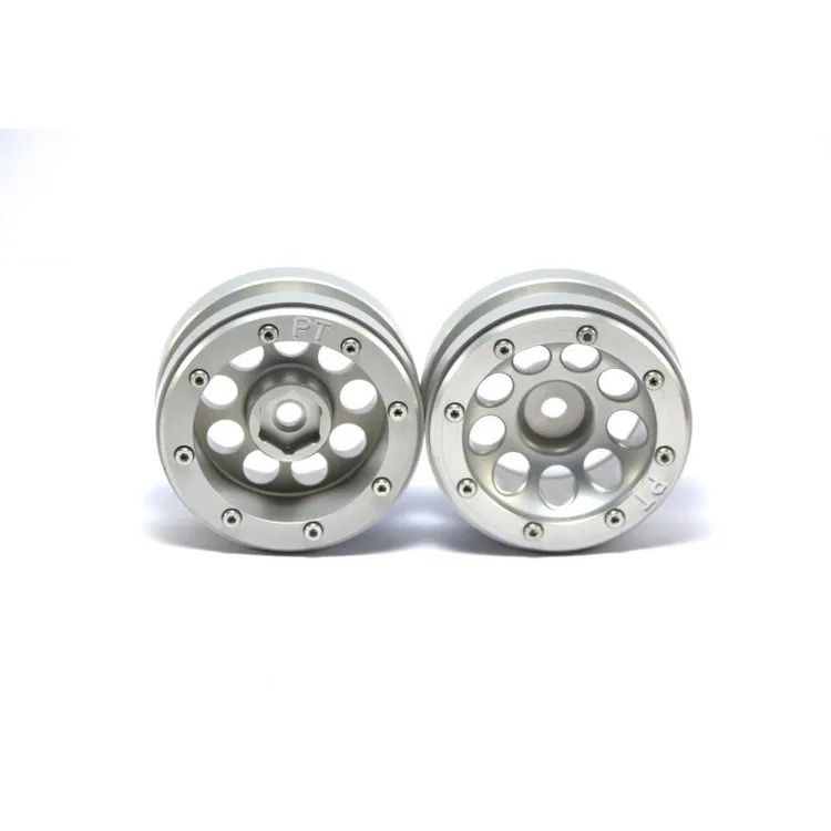 Cerchi in Alluminio Beadlock Wheels PT- Ecohole Silver/Silver 1.9'' (2 pcs)