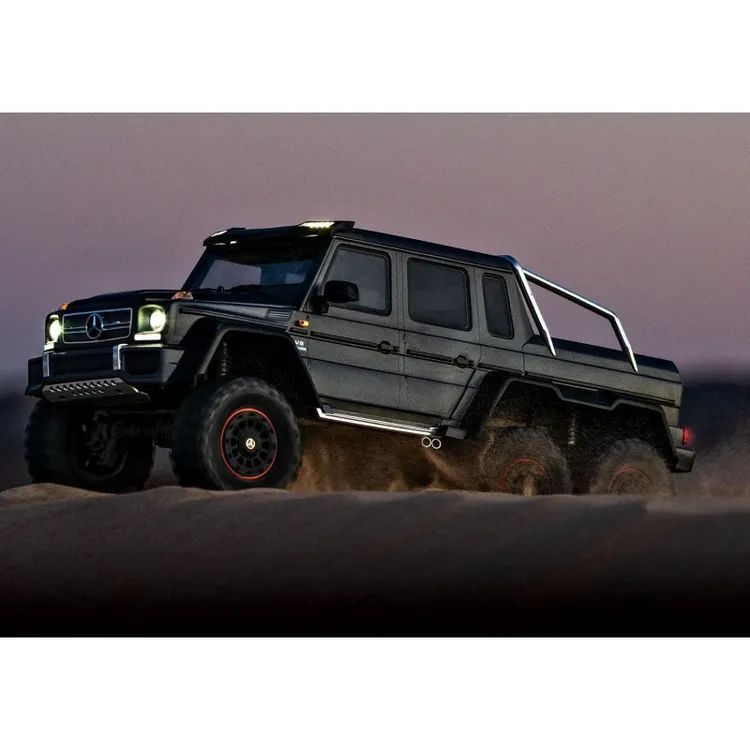 TRX-6 Mercedes-Benz G 63 AMG 6×6 Trail Crawler con Kit Luci Nero Traxxas