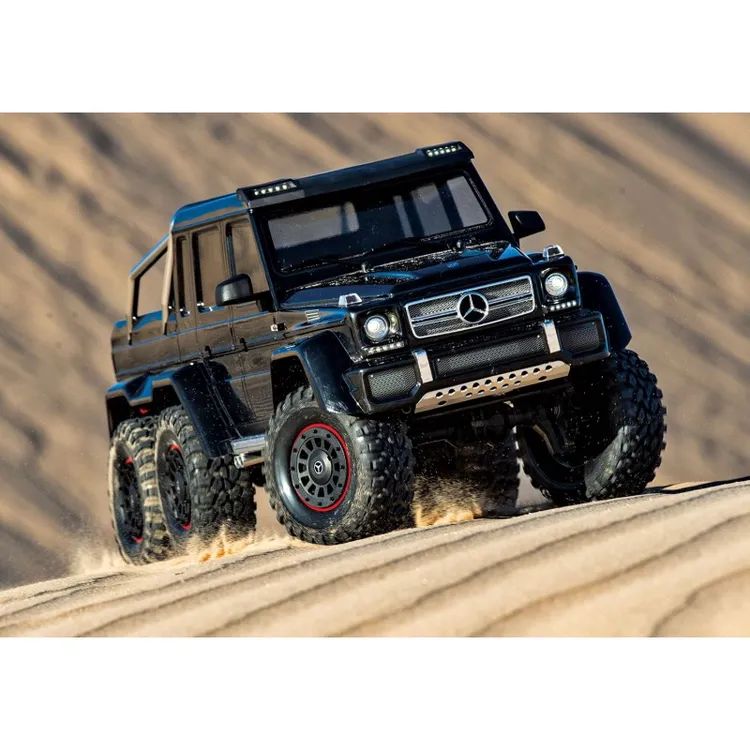 TRX-6 Mercedes-Benz G 63 AMG 6×6 Trail Crawler con Kit Luci Nero Traxxas