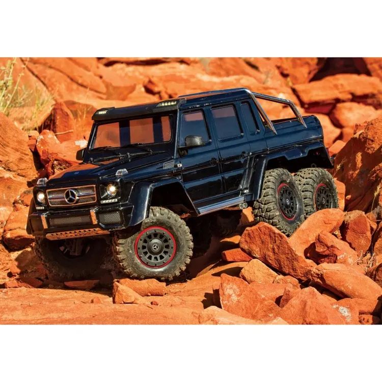 TRX-6 Mercedes-Benz G 63 AMG 6×6 Trail Crawler con Kit Luci Nero Traxxas