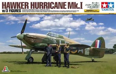 Hurricane MKI con 3 Figure 1/48 Kit di Montaggio Tamiya - 37011