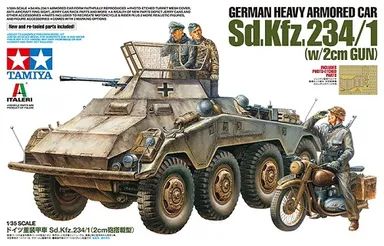 Blindato Sd.Kfz. 234/1 con Canna 2cm 1/35 Kit di Montaggio Tamiya - 37019