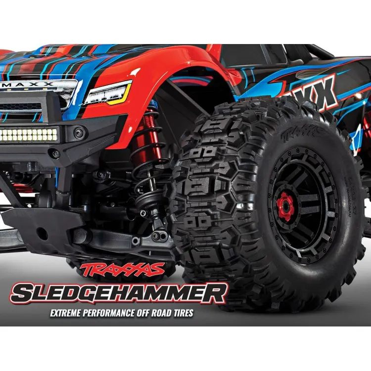 Gomme Incollate su Cerchi Neri Sledgehammer 2.8" TSM (2) 17mm HEX - 8973