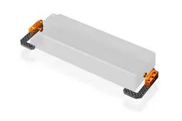 T4'19 Graphite + Alu Fully Adjustable Battery Holder - 306196
