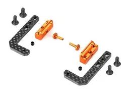 T4'19 Graphite + Alu Fully Adjustable Battery Holder - 306196