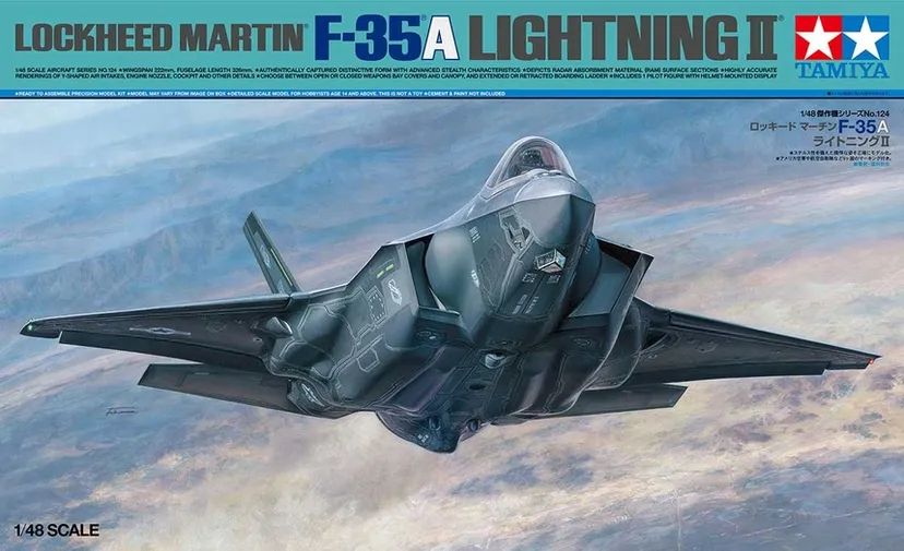 Lockheed F-35 A Lightning II 1/48 Kit di Montaggio Tamiya - 61124