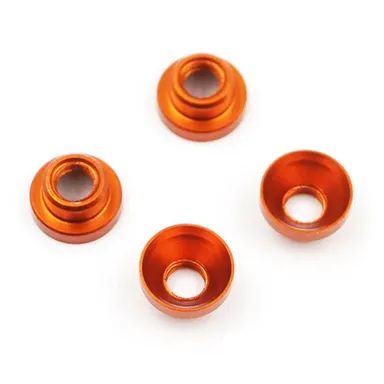 Yeah Racing Rondelle Svasate Speciali per Montaggio Servocomando M3 in Alluminio Arancio (4)