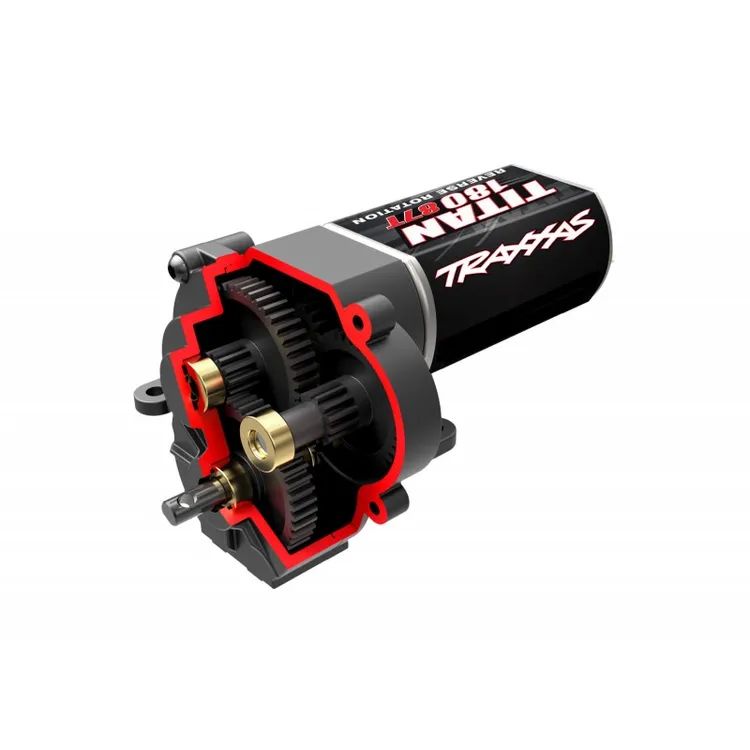 Trasmissione Centrale Completa Assemblata con Motore Titan 87T (low range(crawl)gearing) (40.3:1 reduction ratio) TRX-4M - 9791R