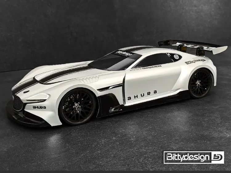 Carrozzeria 1/10 GT AHURA Bittydesign 190mm Trasparente