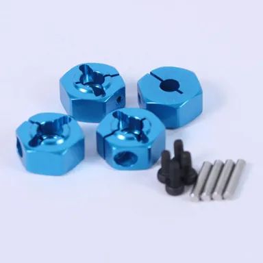 Yeah Racing Trascinatori Ruote in Alluminio BLU Spessore (4)