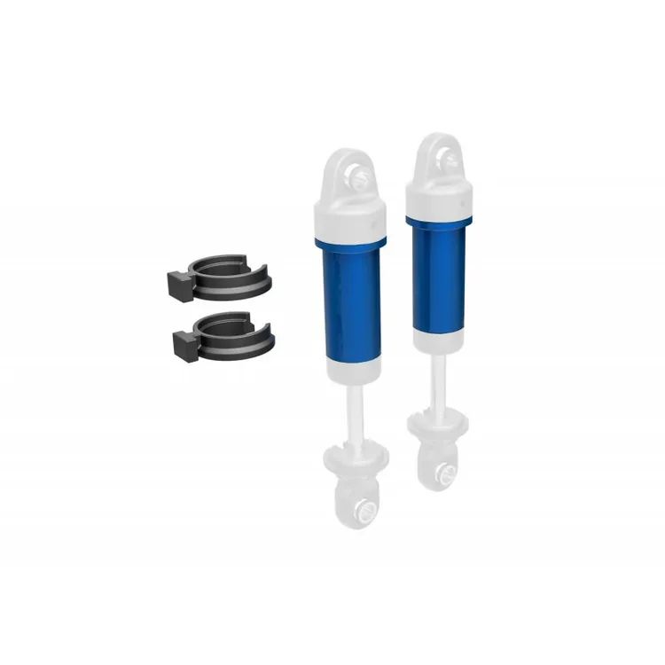 Corpi Ammortizzatori GTM in Alluminio 6061-T6 Anodizzato + Spessori (2) Blu TRX-4M - 9763-BLUE