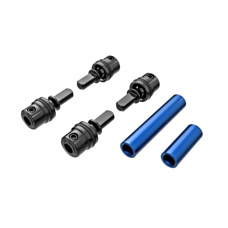 Semiassi Centrali Maschi in Metallo + Femmina in Alluminio 6061-T6 Anodizzato Blu TRX-4M - 9751-BLUE
