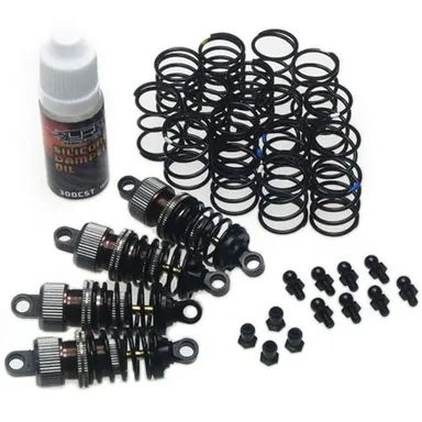 Yeah Racing set Ammortizzatori 55mm per 1/10 Touring Shock Gear (4) GRIGIO