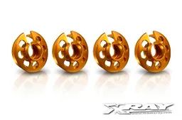 Alu XRAY Shock Spring Retaining Collar Orange (4) - 308031-O