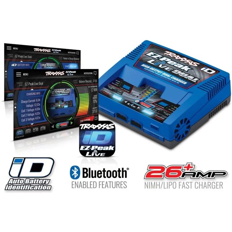 Caricabatterie EZ-Peak Live Dual ID Bluetooth Traxxas - 2973G