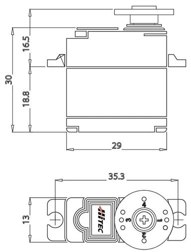 Hitec HS-5085MG Micro 4,3 kg