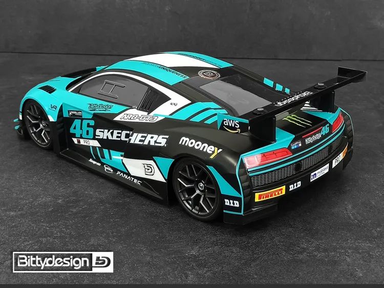 Carrozzeria 1/10 GT AR8-GT3 Bittydesign 190mm Trasparente