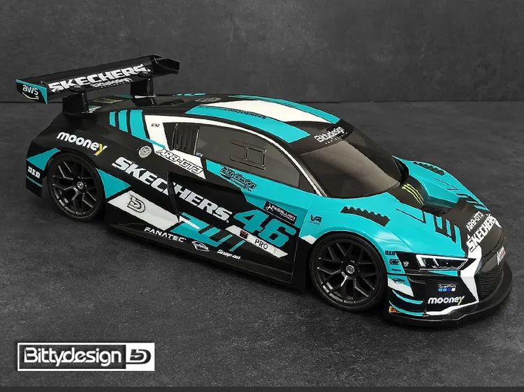 Carrozzeria 1/10 GT AR8-GT3 Bittydesign 190mm Trasparente