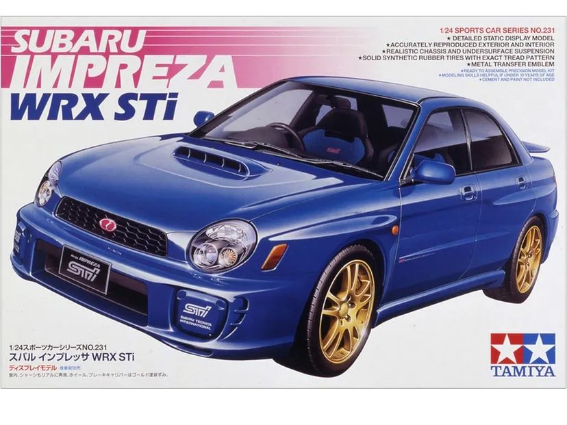 Subaru Impreza STI 1/24 Kit di Montaggio Tamiya
