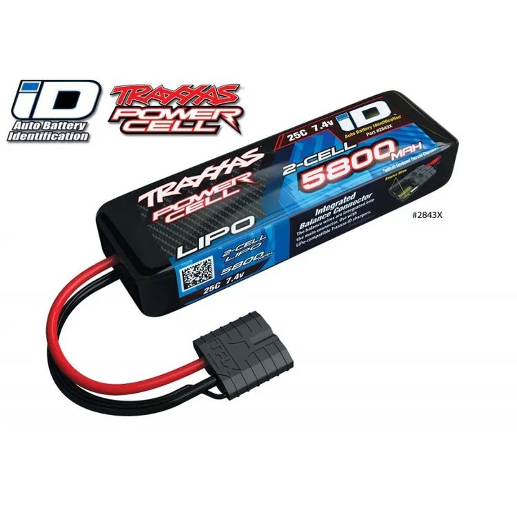 Batteria Lipo 2S 5800mah 7,4v 25C Traxxas ID - TXX2843X