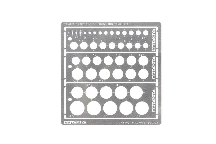 Modeling Template (Round/1-12.5mm) Tamiya