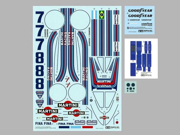 Martini Brabham BT44B 1975 1/12 Kit di Montaggio Tamiya